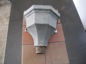 Cast iron hopper 9.in wide x 9in high 7No