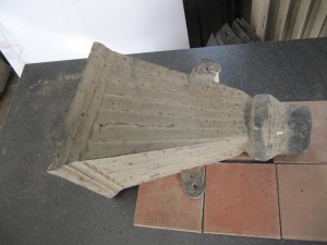 Cast iron hopper 9.in wide x 9in high 7No