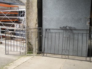 Pair of steel gates